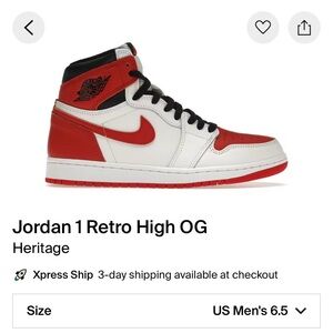 Jordan 1 retro high (heritage)